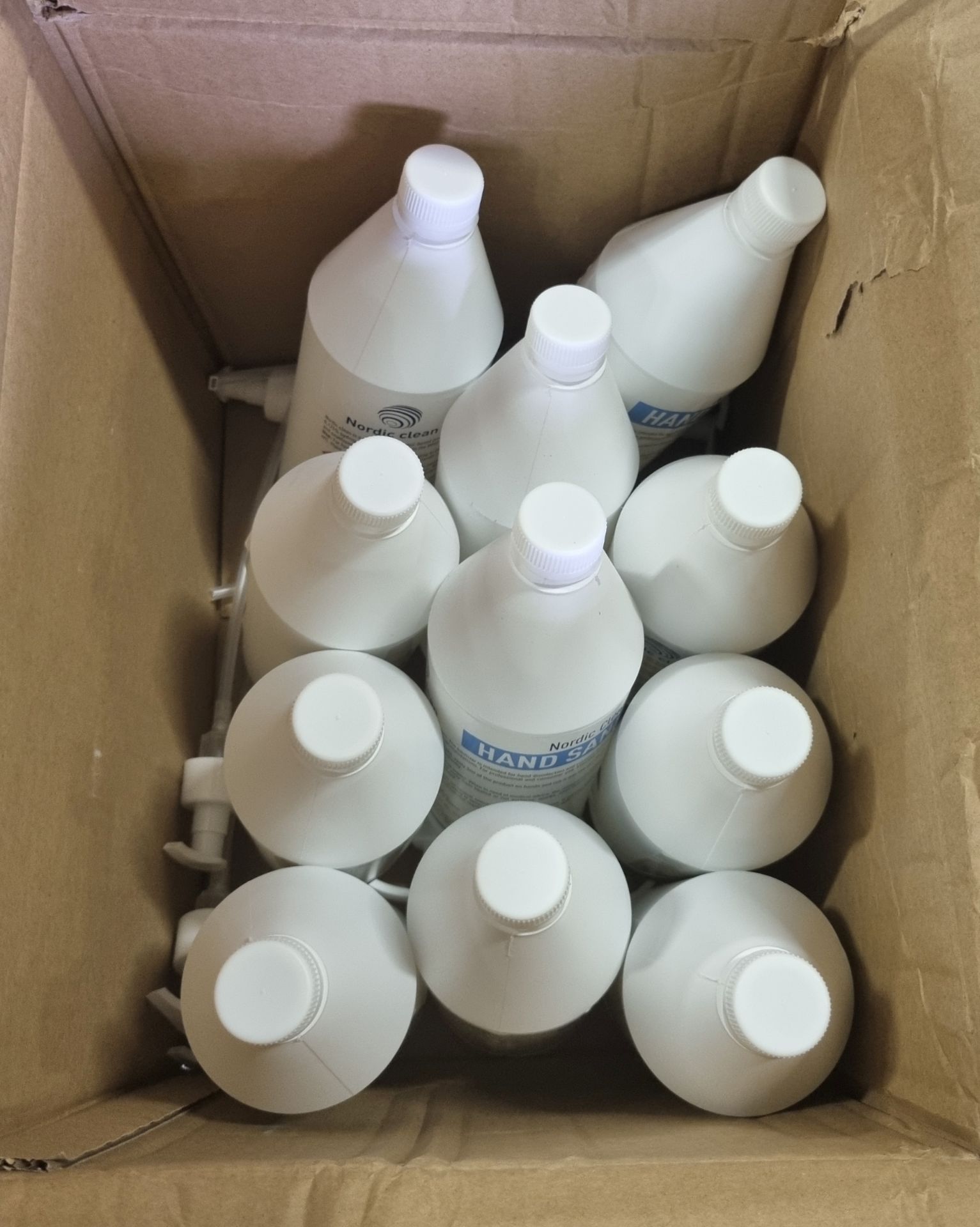 31x boxes of Nordic Clean hand sanitizer - 12x 1000ml bottles per box - OUT OF DATE - Image 2 of 5