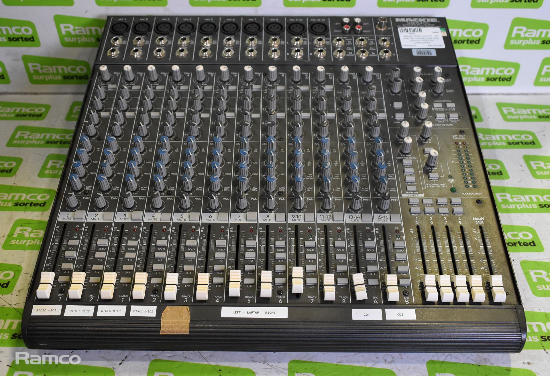 Mackie 1642-VLZ Pro 16 channel mic/line mixer with premium XDR mic preamplifiers