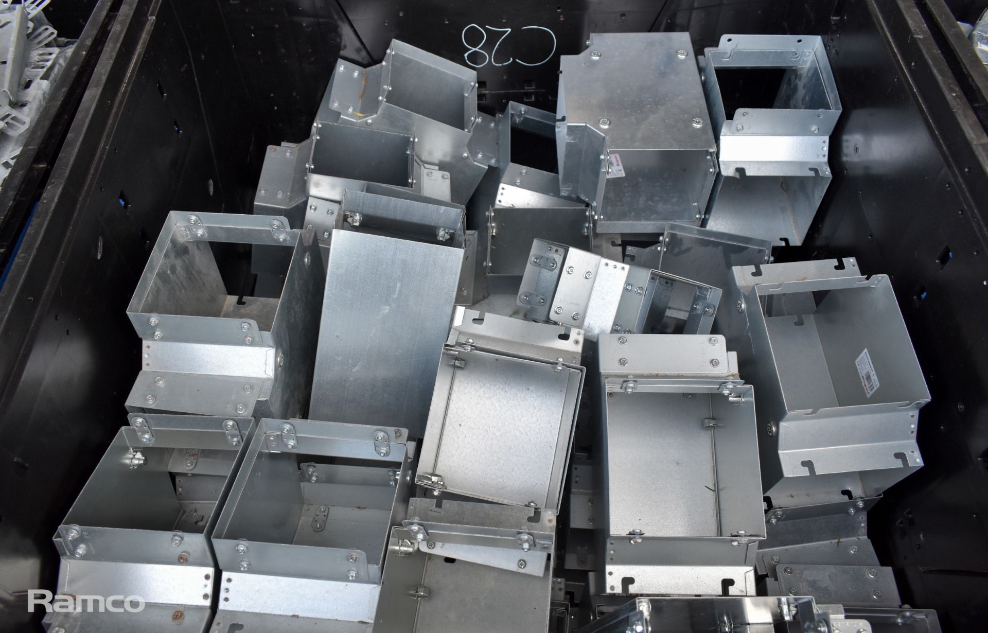 Legrand galvanised metal cable trays - approx 110kg (Plastic tote not included) - Image 2 of 5