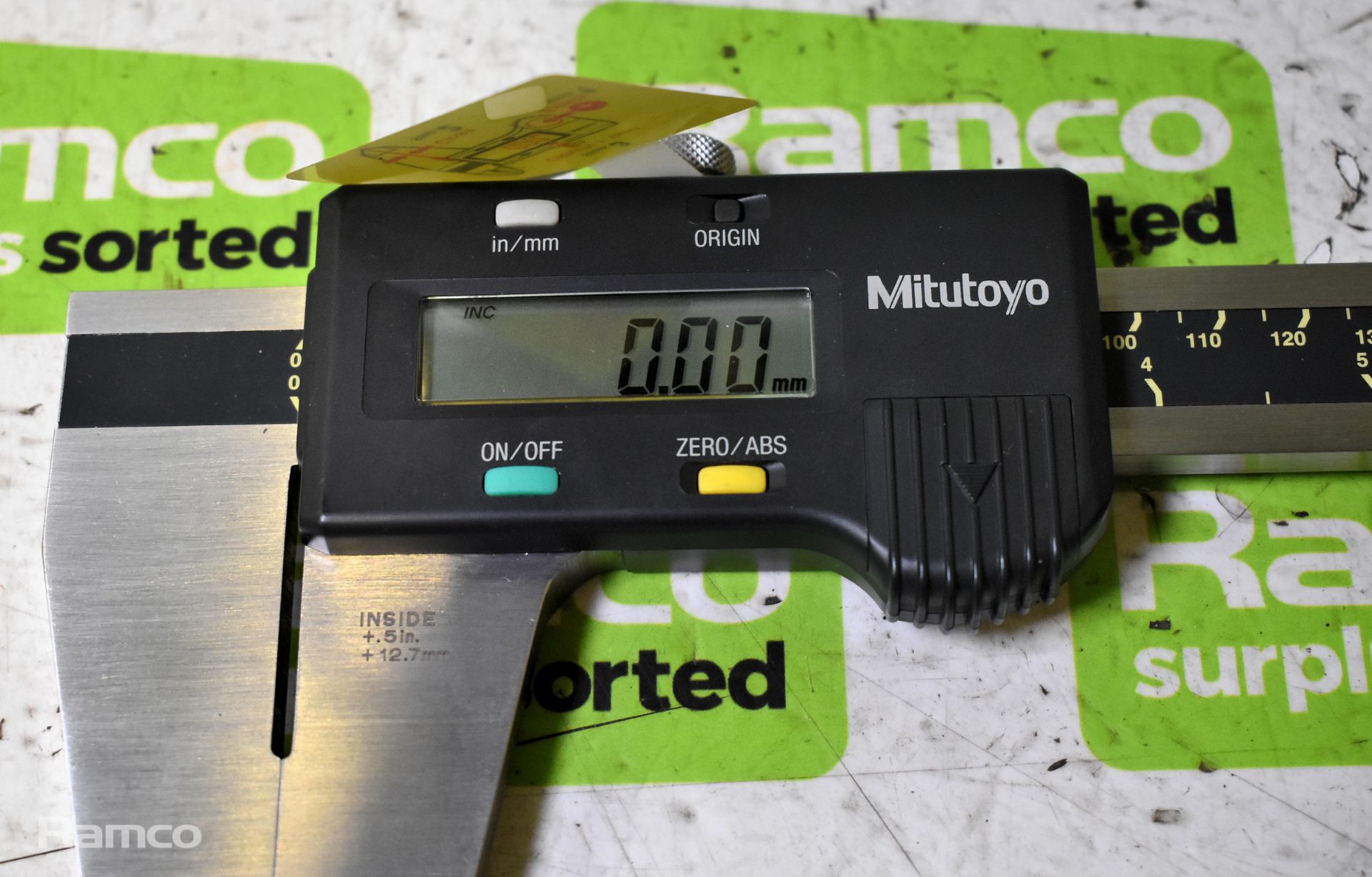 Mitutoyo CDC-18 C 0-450mm digital calipers in plastic storage case - Image 4 of 7