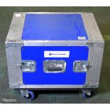 CPcases shipping case on wheels - blue - W 660 x D 520 x H 540mm