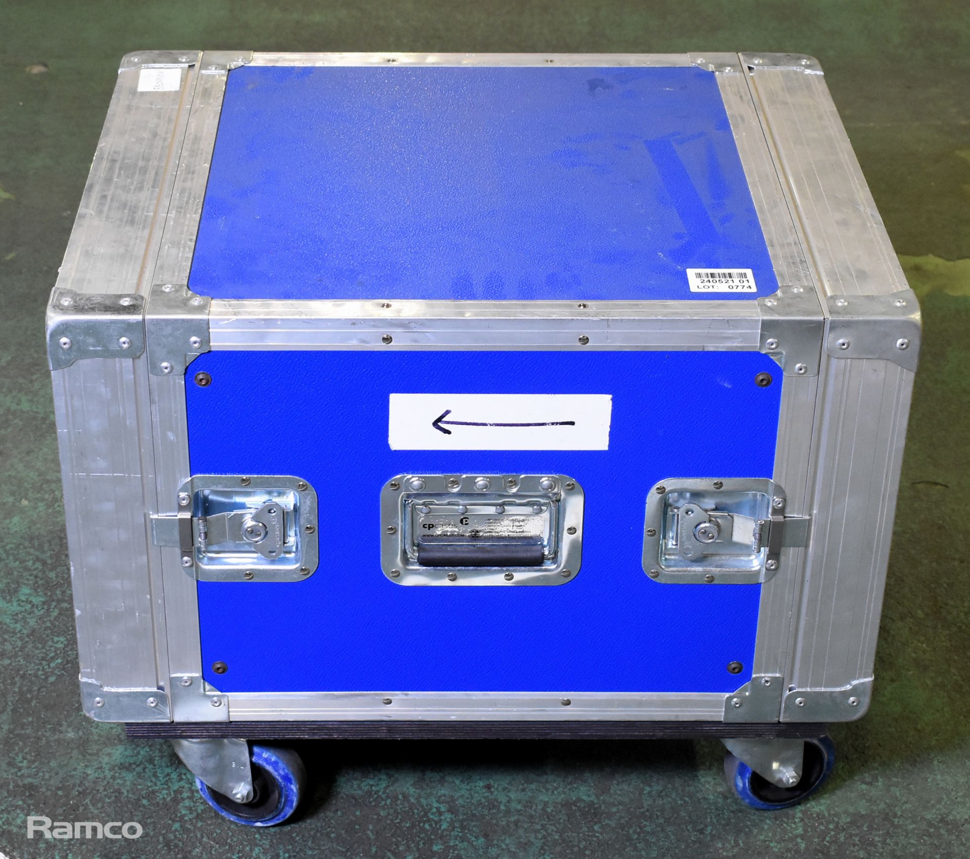 CPcases shipping case on wheels - blue - W 660 x D 520 x H 540mm