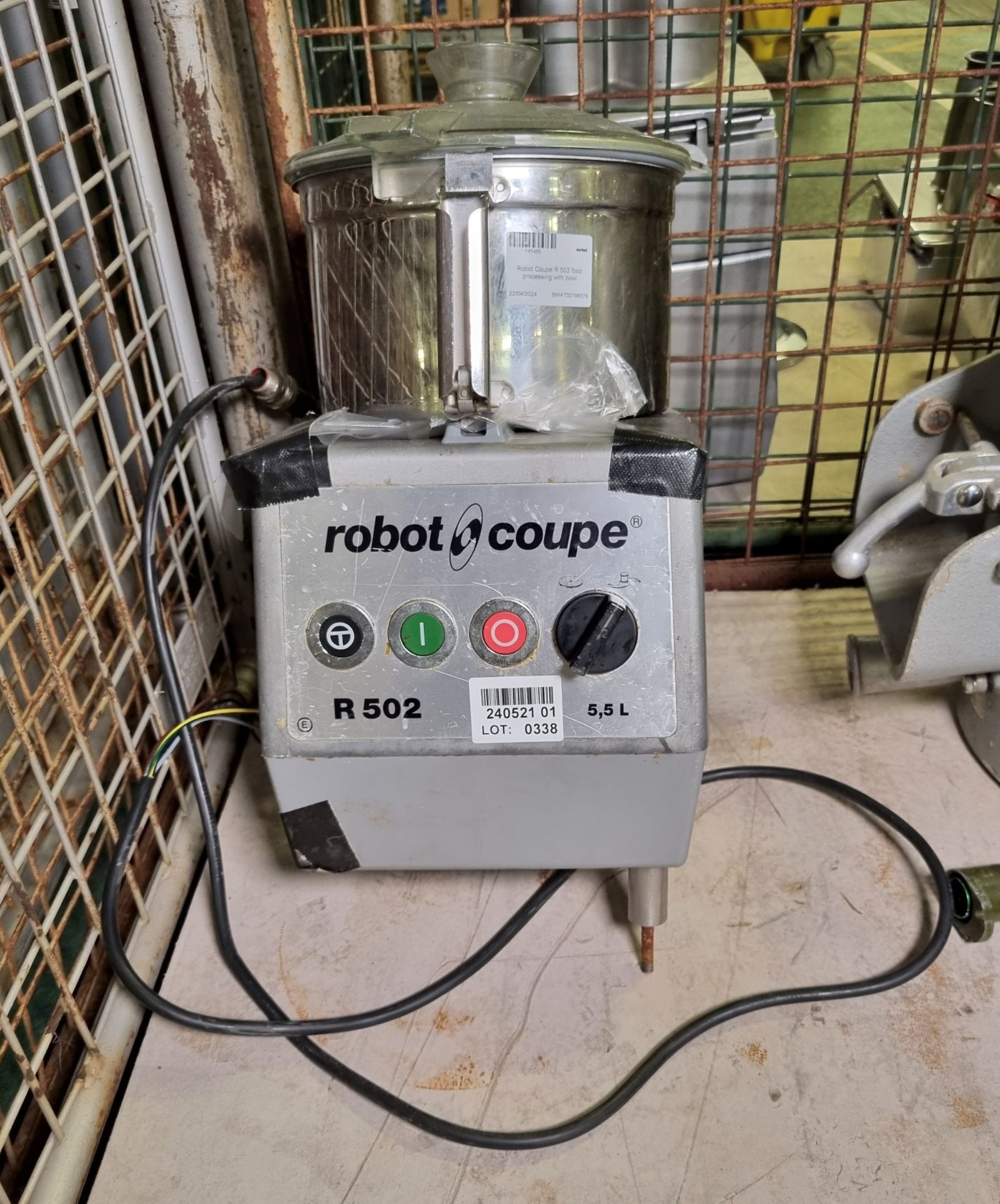 Robot Coupe R 502 food processing with bowl