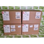 4x boxes of Scapa 3302 uncoated cotton cloth adhesive tape - olive green - 50mm x 50m