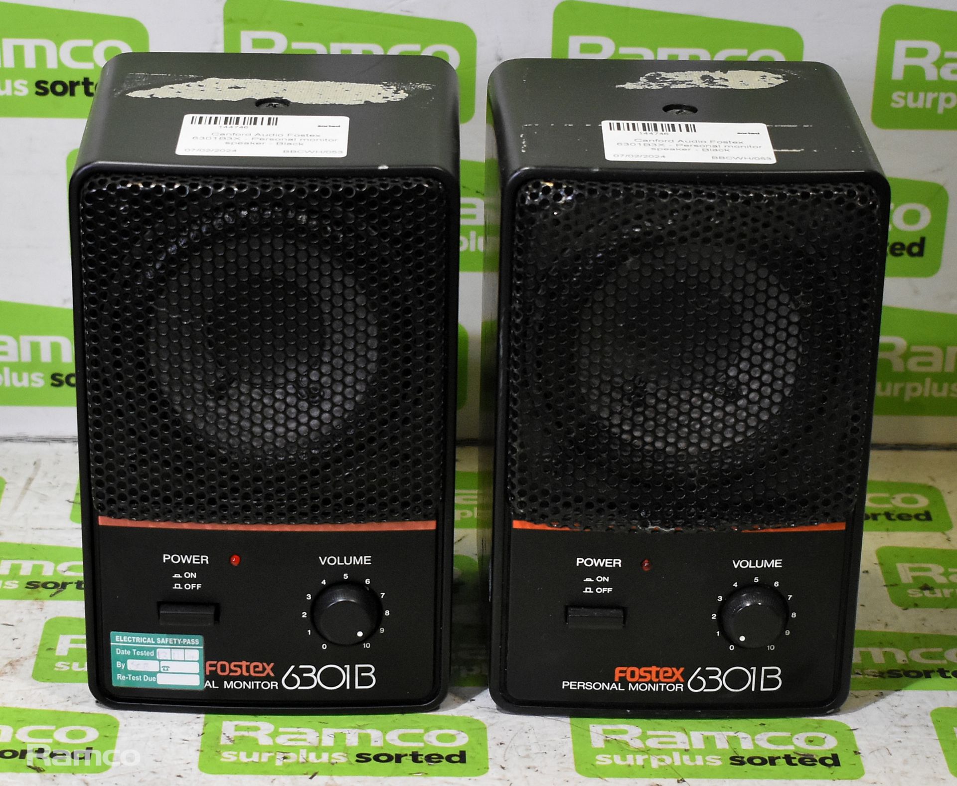 2x Canford Audio Fostex 6301B3X personal monitor speakers - Black