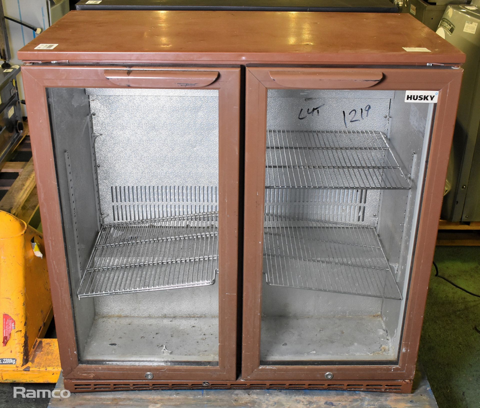 Husky HUS-C2H-HY double door bottle cooler - W 900 x D 520 x H 900mm