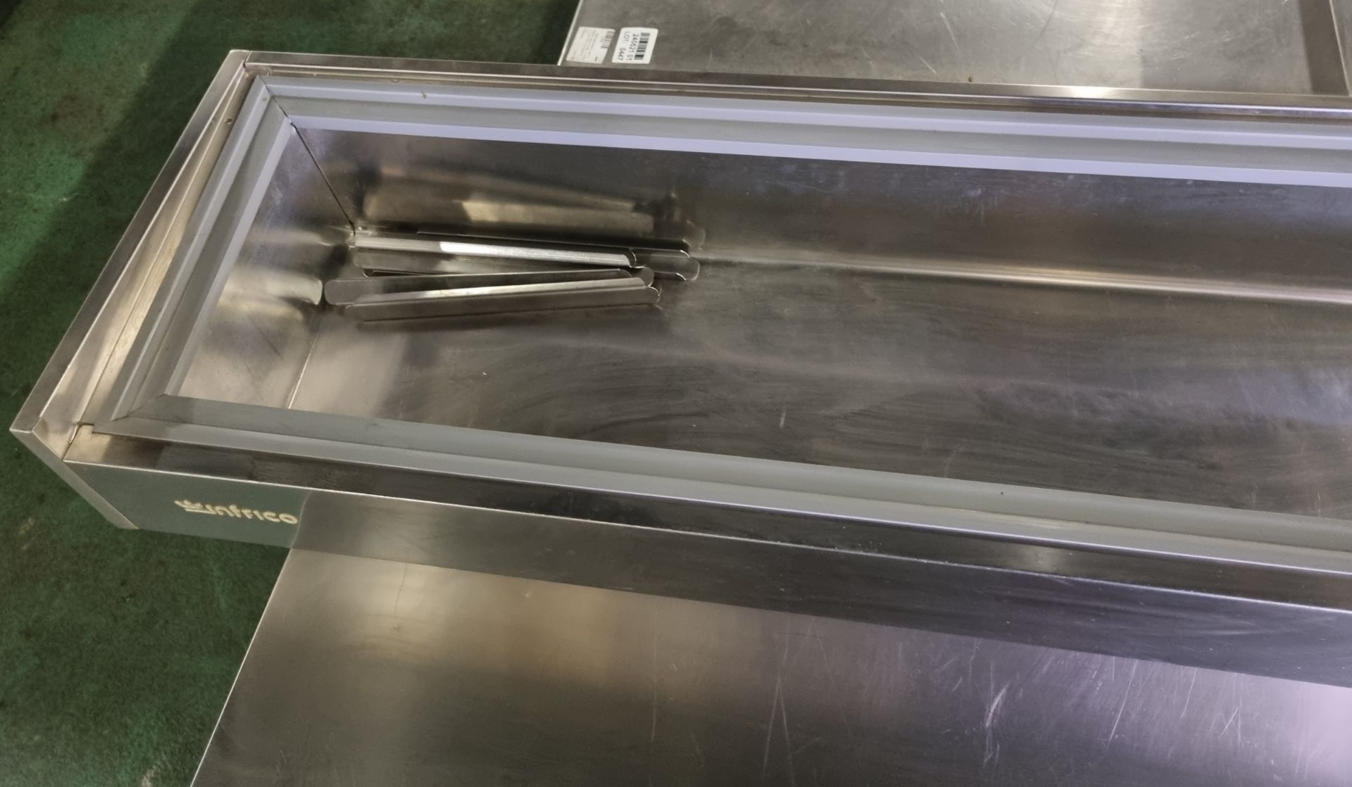 Infrico VIP1980T stainless steel countertop salad prep unit - L 1980 x D 360 x H 260mm - MISSING LID - Image 2 of 5