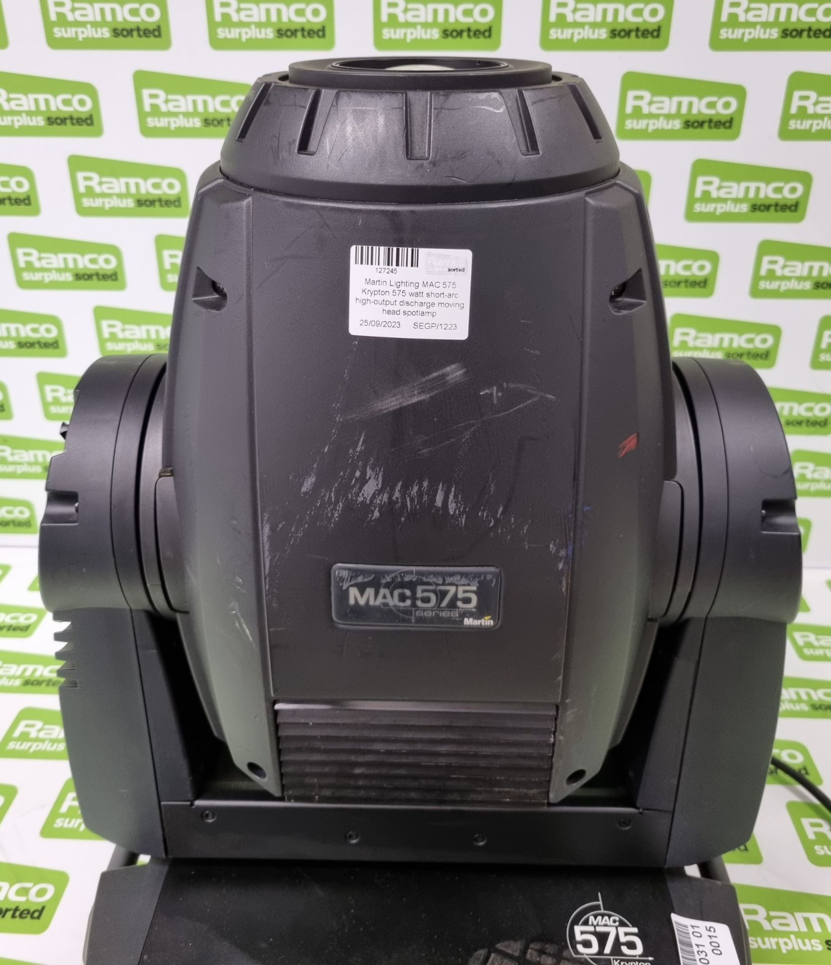 Martin Lighting MAC 575 Krypton 575 watt short-arc high-output discharge moving head spot lamp - Image 3 of 10