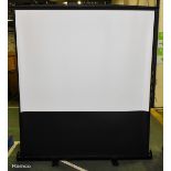 Floorstanding scissor action projection screen - L 1750 x W 120 x H 110mm