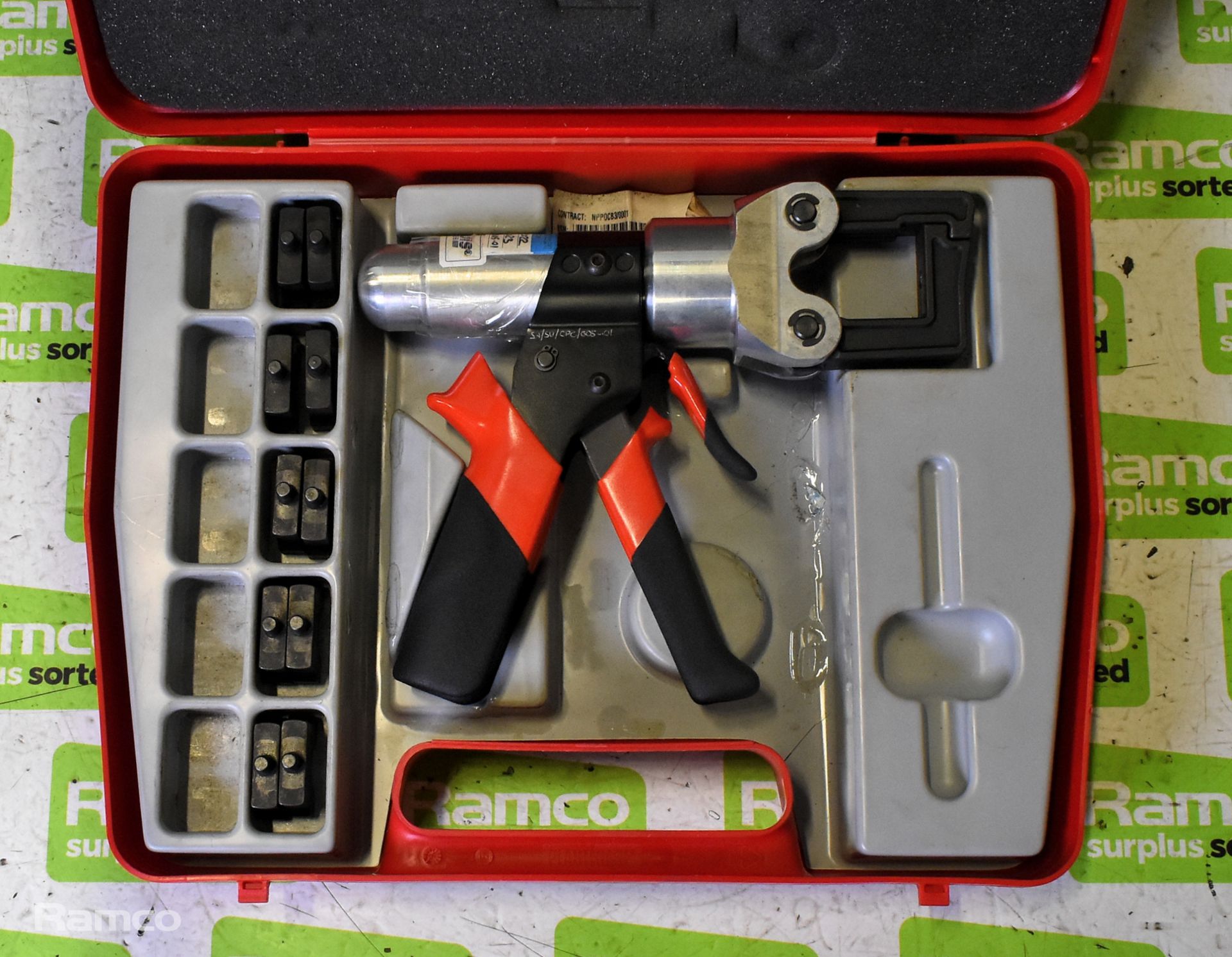 Glenair MRP0237 hand hydraulic crimping tool kit - INCOMPLETE - Image 2 of 6