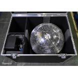 22 inch mirror balls with rotator and flying hardware - full details in desc.