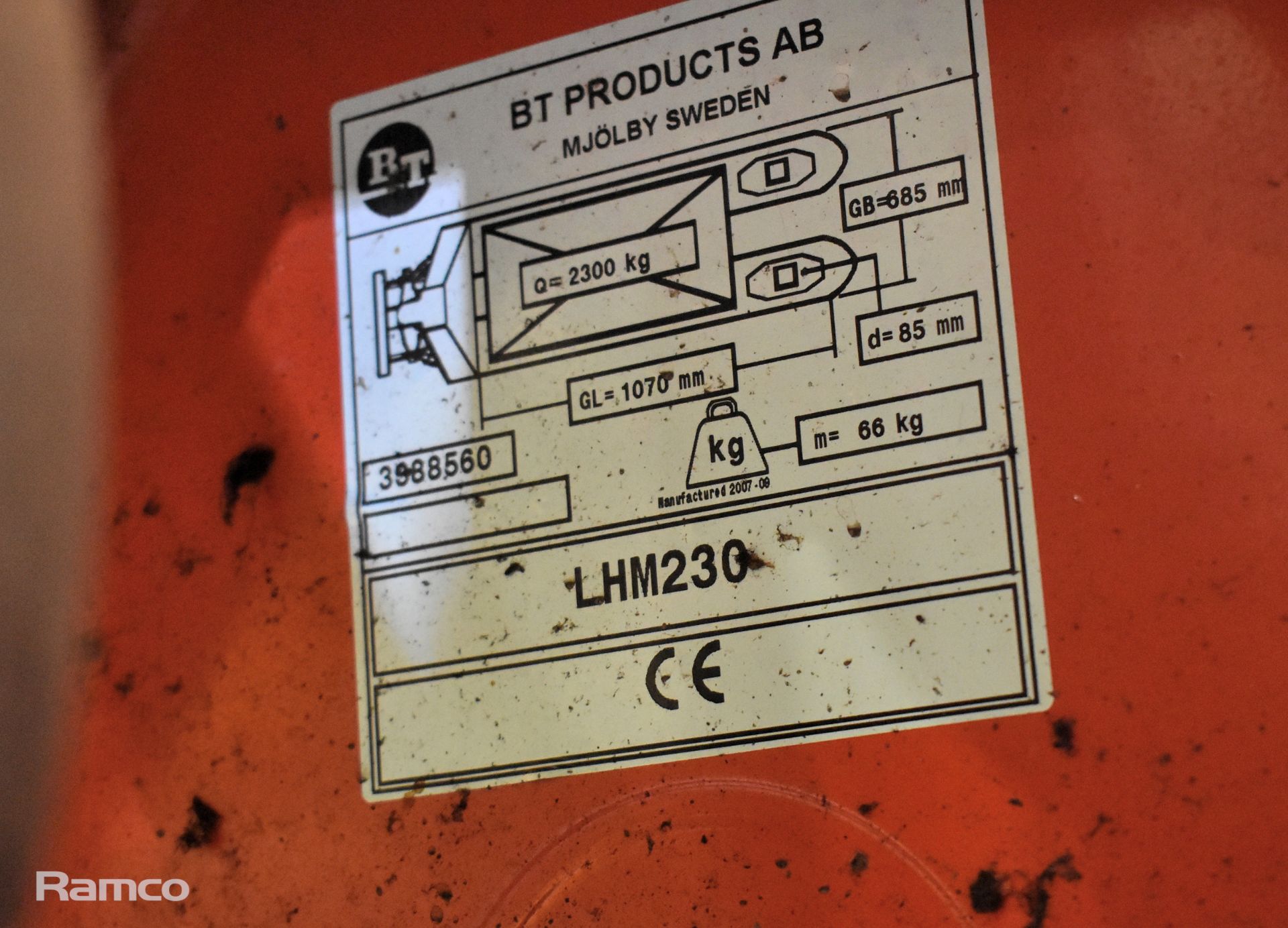 Rolatruc LHM230 hand pallet truck - 2300kg capacity - Image 4 of 5