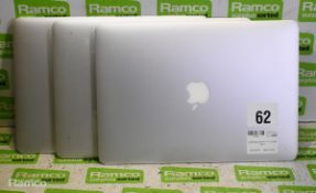 3x Apple Macbook Airs - 13 inch - A1466 - 2014