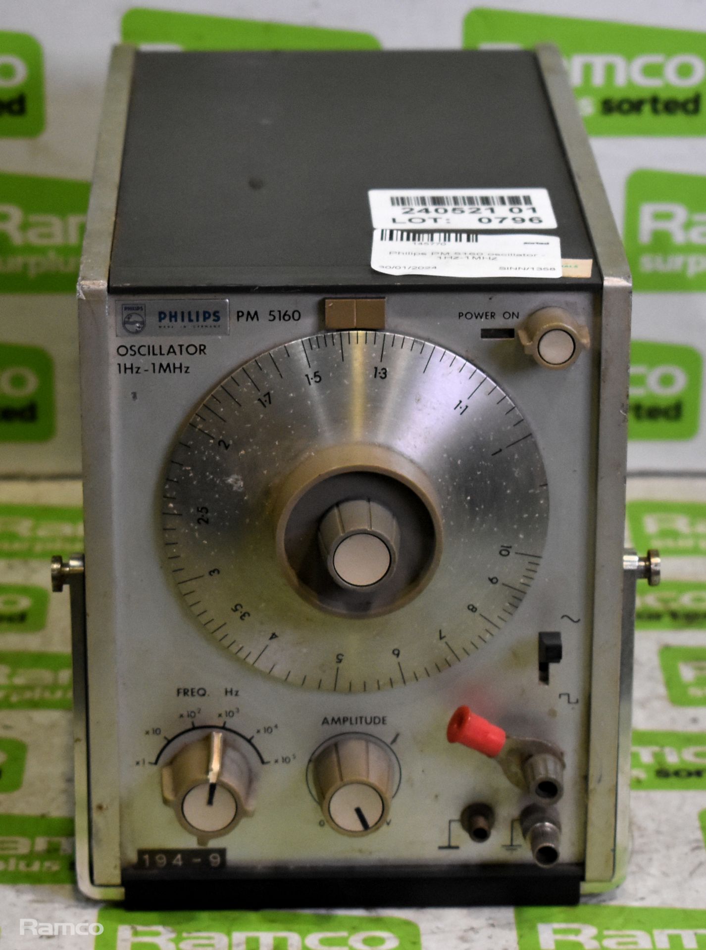 Philips PM 5160 oscillator - 1Hz-1MHz