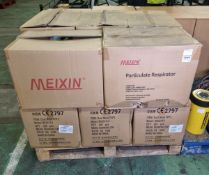 10x boxes of Meixin MX-2016V FFP3 dust mask/respirators - 200 units per box - OUT OF DATE