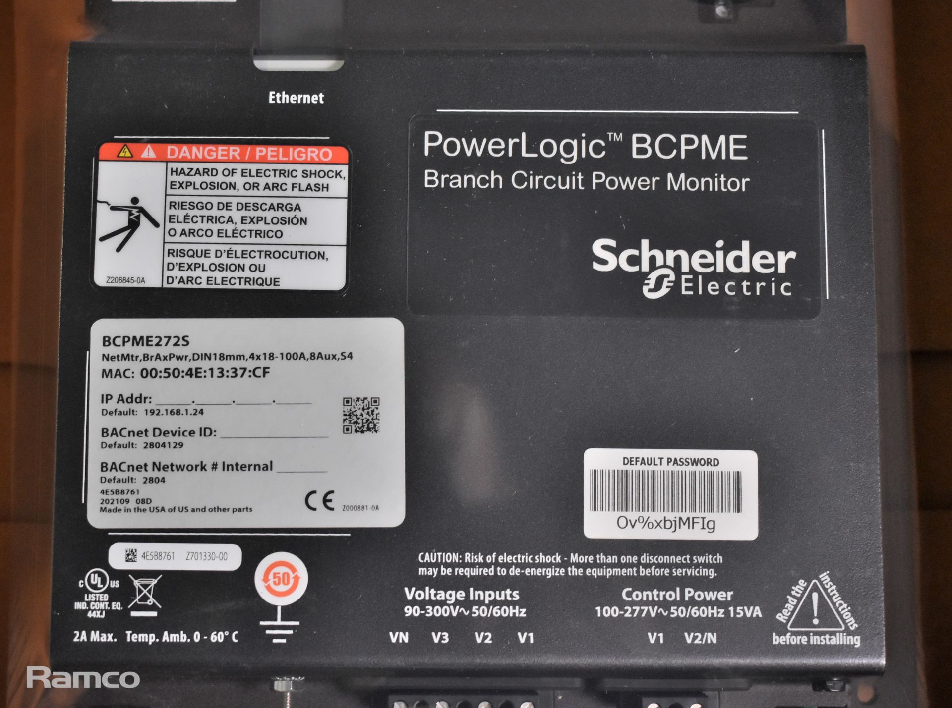 Schneider Electric BCPME272S PowerLogic branch circuit power monitor - Image 2 of 8