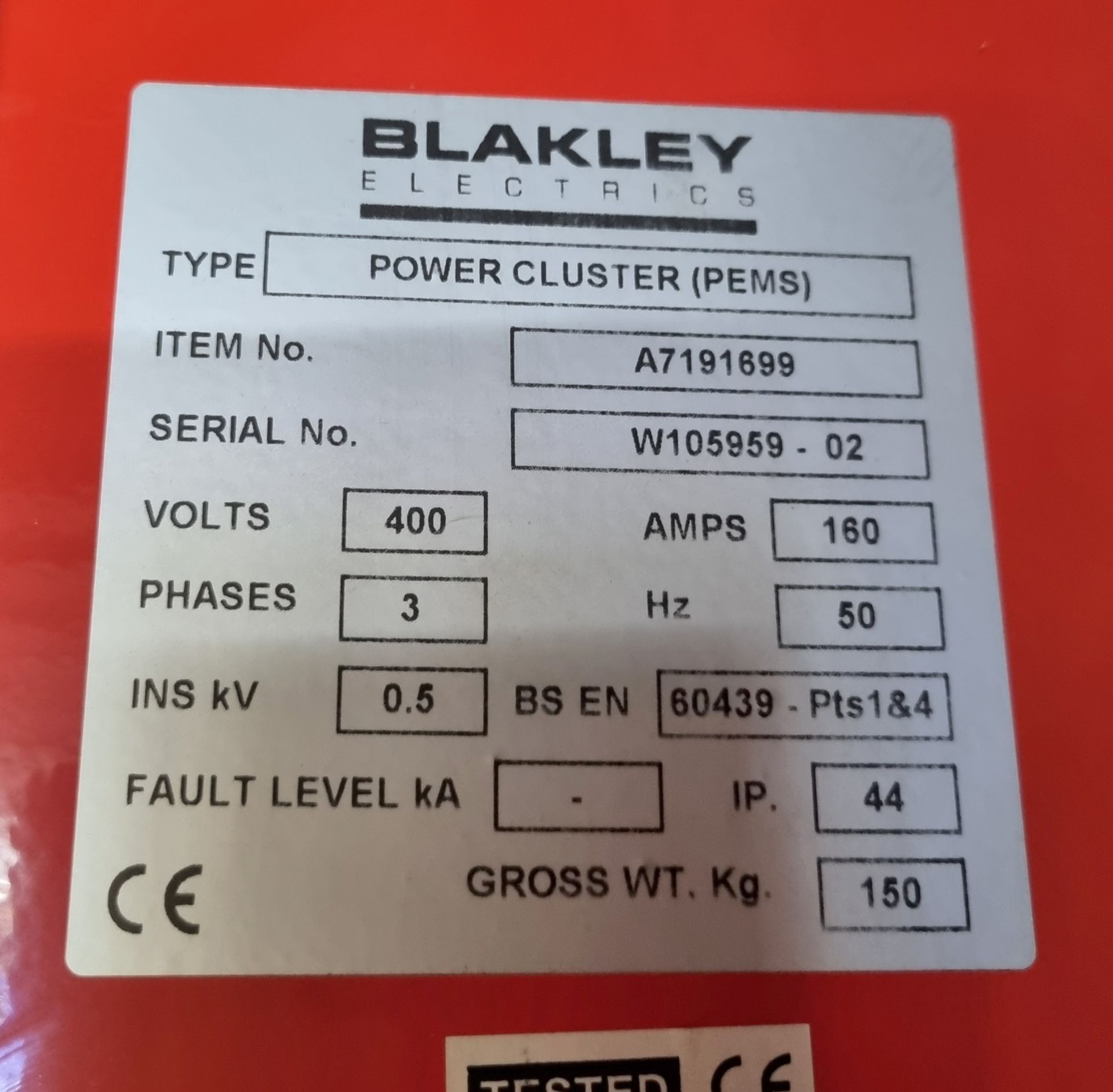 2x Blakley Electrics power cluster units (PEMS) - 400V - 3 phase - 50Hz - 160A - Image 20 of 20