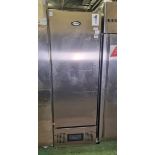 Foster FSL400L stainless steel single door upright freezer - W 600 x D 700 x H 1900mm