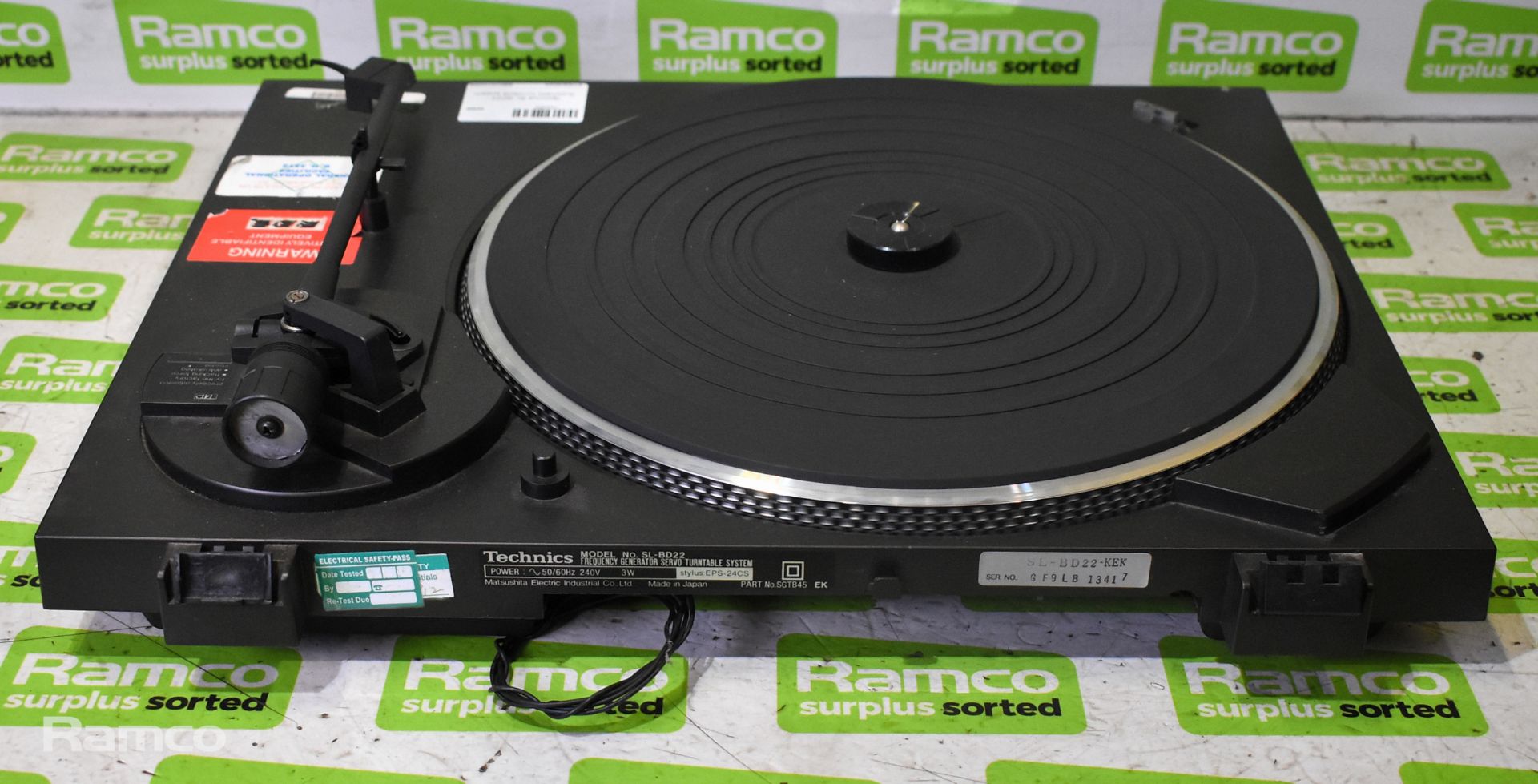 Technics SL-BD22 Automatic turntable system, Technics FG servo SL-BD22 automatic turntable system - Image 11 of 12