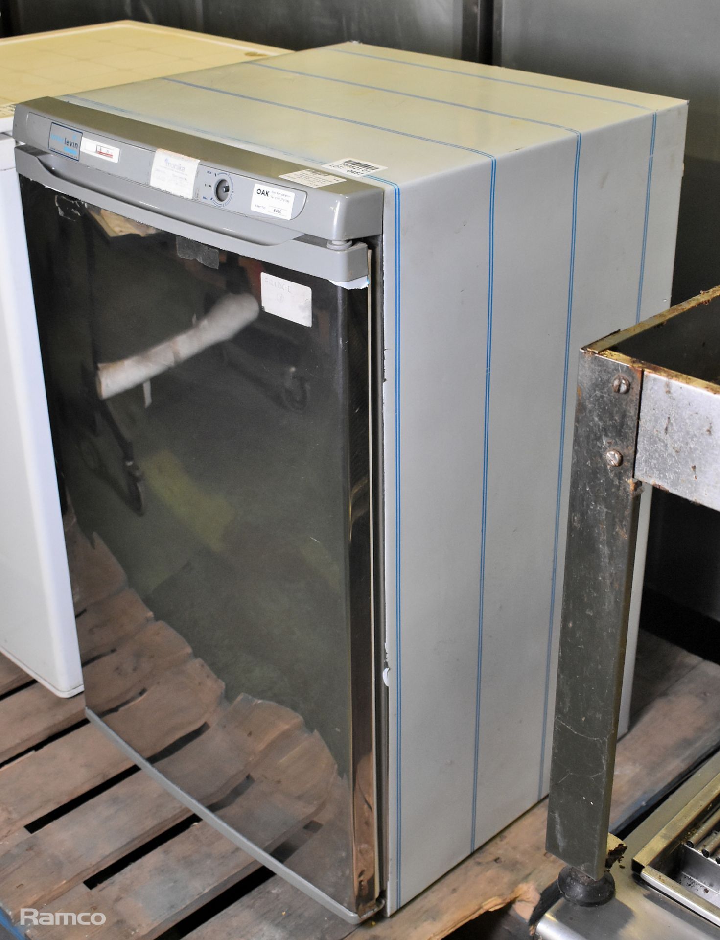 Interlevin F140SS stainless steel single door under counter fridge - W 540 x D 480 x H 870mm - Image 5 of 5