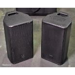 2x Logic LS8 loudspeakers - NL4 connection - recently painted with soft bag