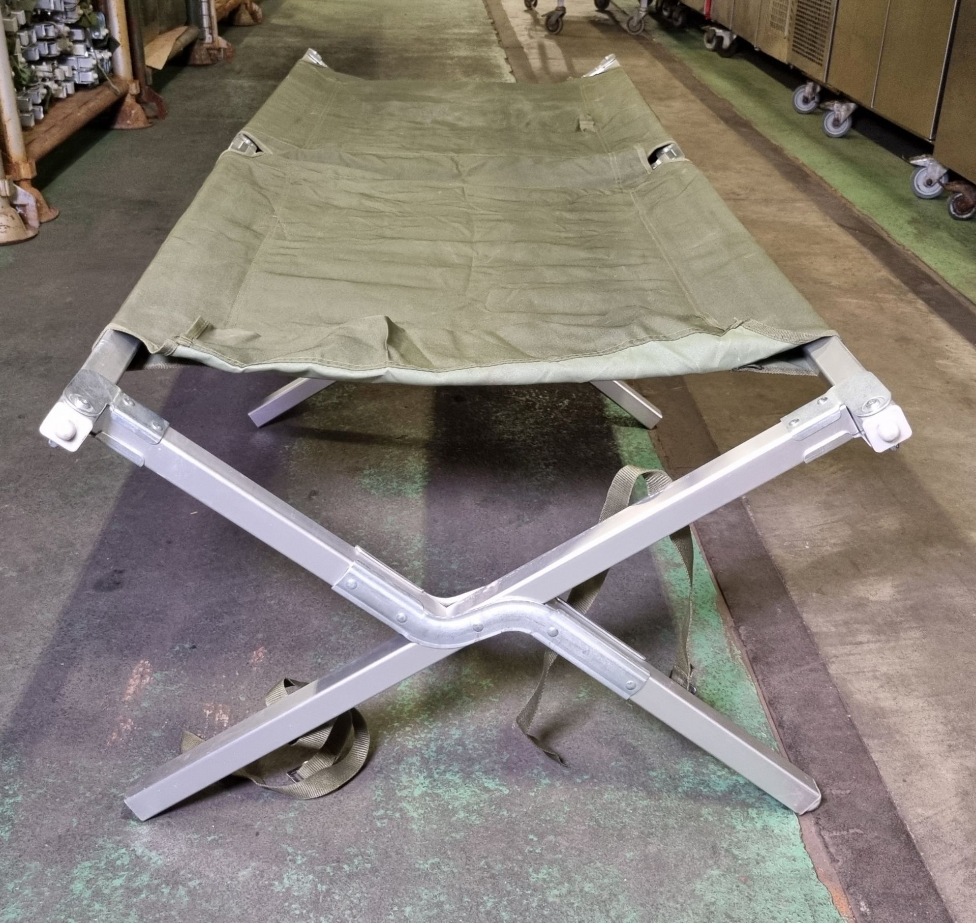 15x Folding field cots - L 1900 x W 700 x H 450mm - SPARES OR REPAIRS - Image 4 of 5