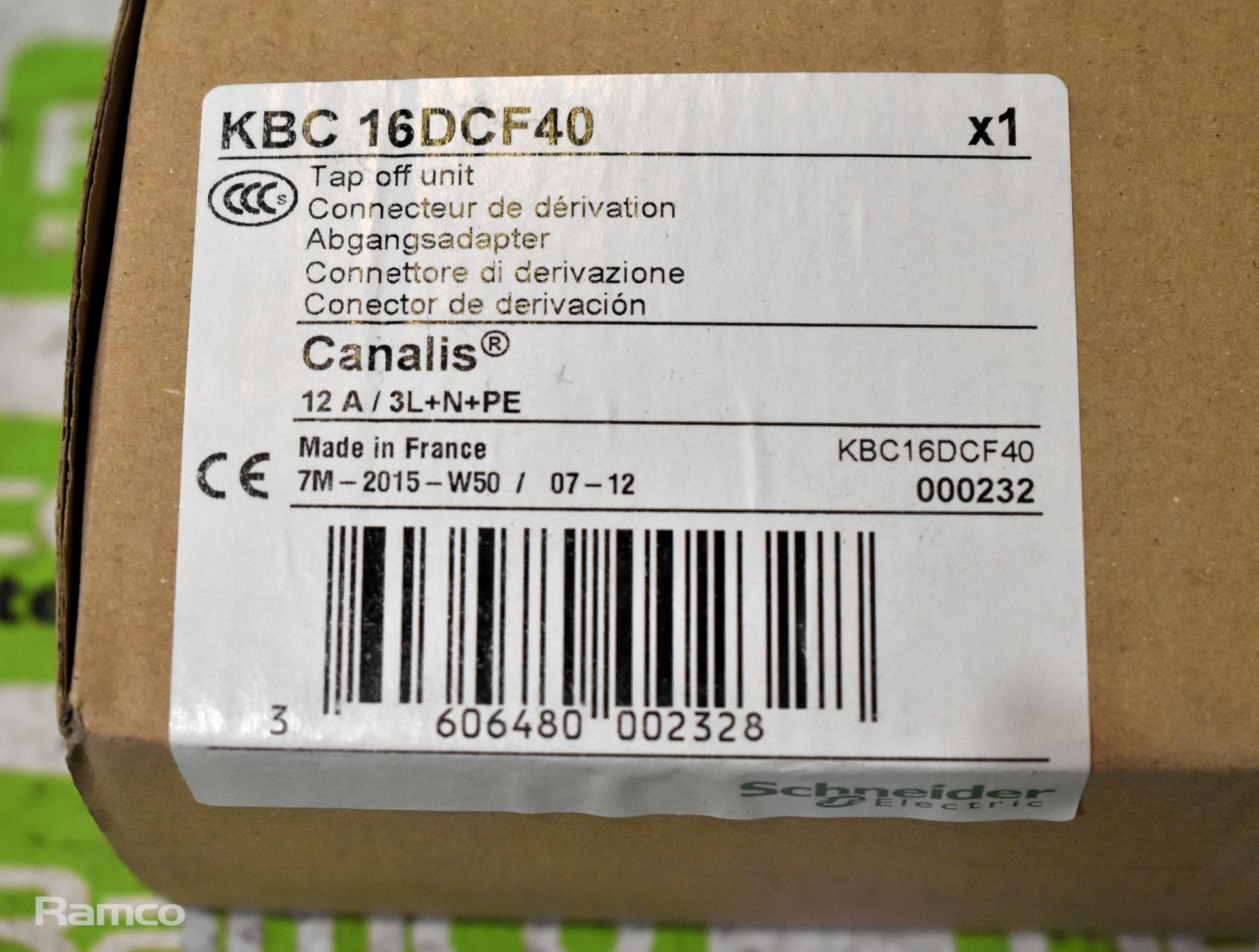 12x Canalis KBC 16DCF40 tap off units - Image 4 of 5