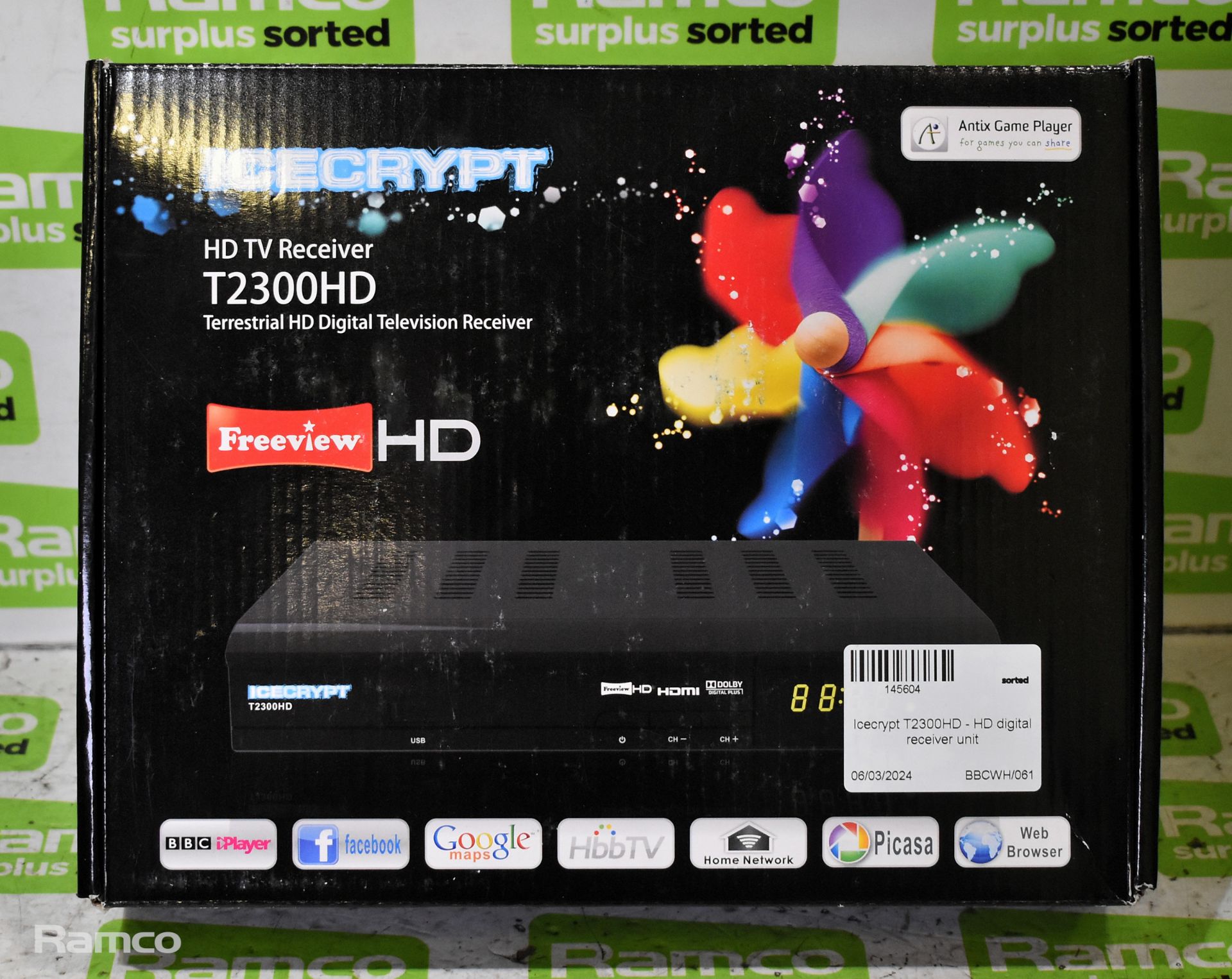 Icecrypt T2300HD HD digital receiver unit - Image 5 of 6