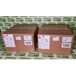 2x boxes of Scapa 3302 uncoated cotton cloth adhesive tape - olive green - 50mm x 50m
