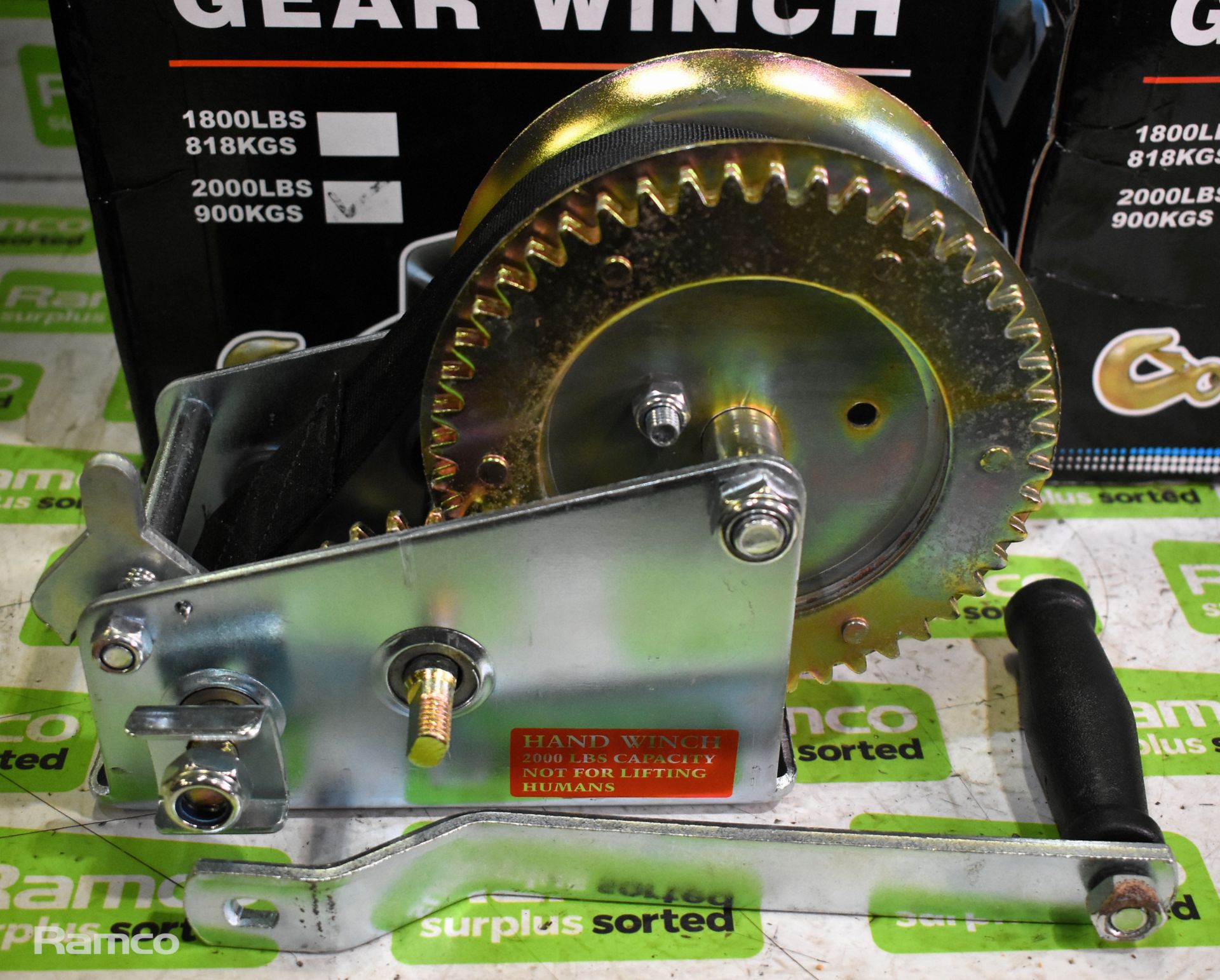 2x Gear winches - unbranded - Image 2 of 6