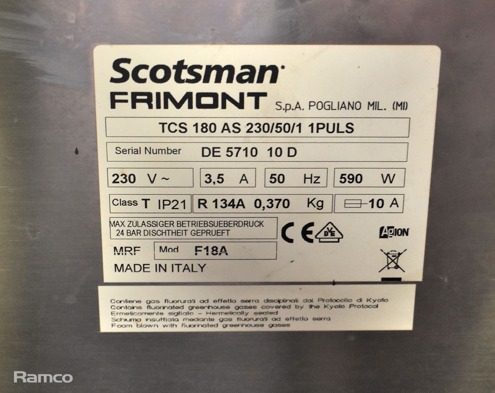 Scotsman TCS 180 AS 230/50/1 1PULS ice maker - W 390 x D 530 x H 870mm - Image 4 of 4