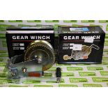 2x Gear winches - unbranded