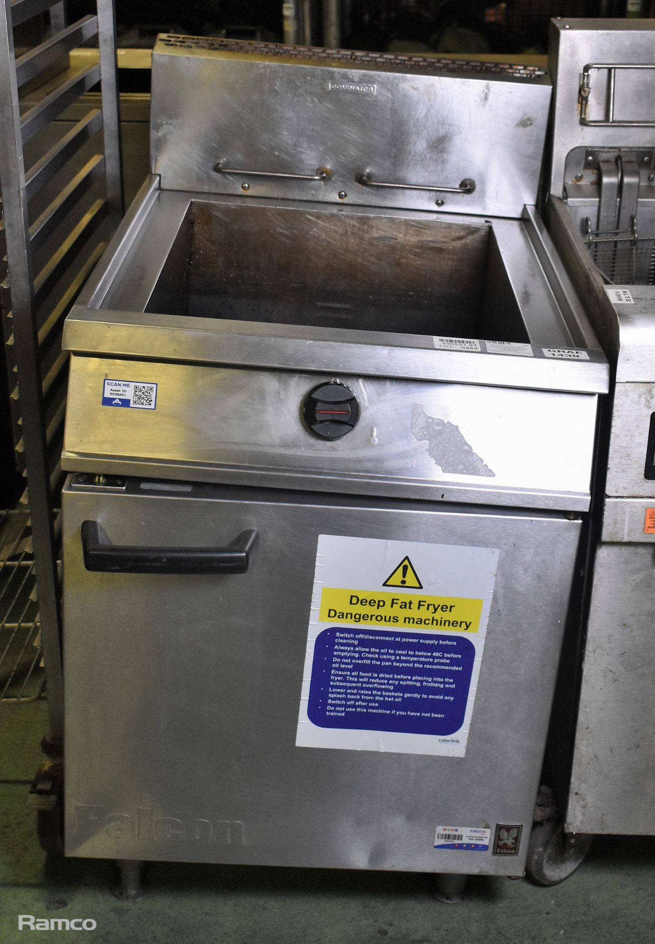 Falcon Dominator G2860 stainless steel single tank gas fryer - W 600 x D 1000 x H 1100mm