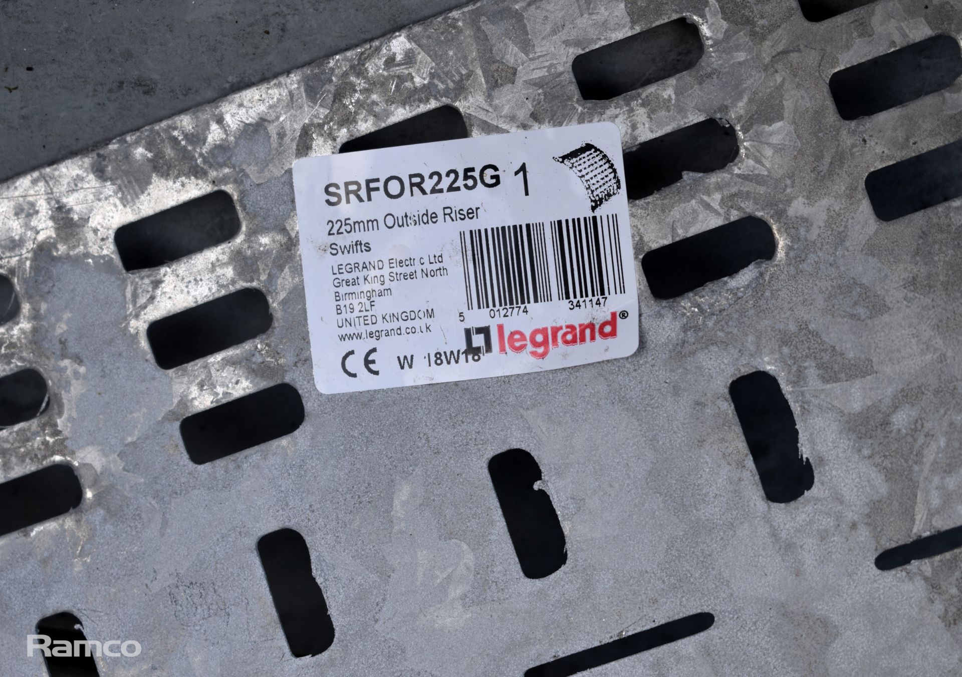 Legrand galvanised metal cable trays - approx 240kg (Plastic tote not included) - Image 4 of 5