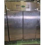 Foster EPROG1350L stainless steel double door upright freezer - W 1440 x D 810 x H 2060mm