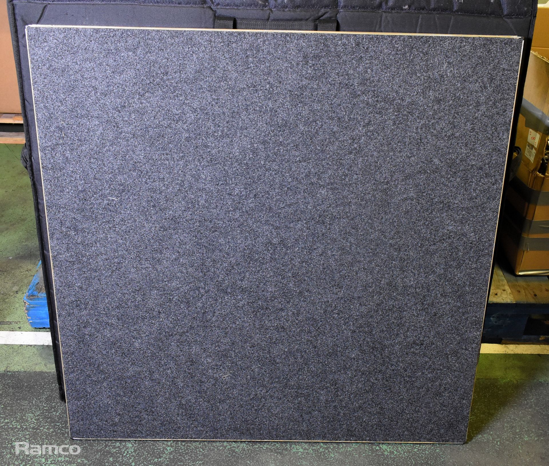 Nexgen Staging - 16 of 1m x 1m stage tops, 19x 300mm concertina riser, includes joining plates - Image 7 of 15