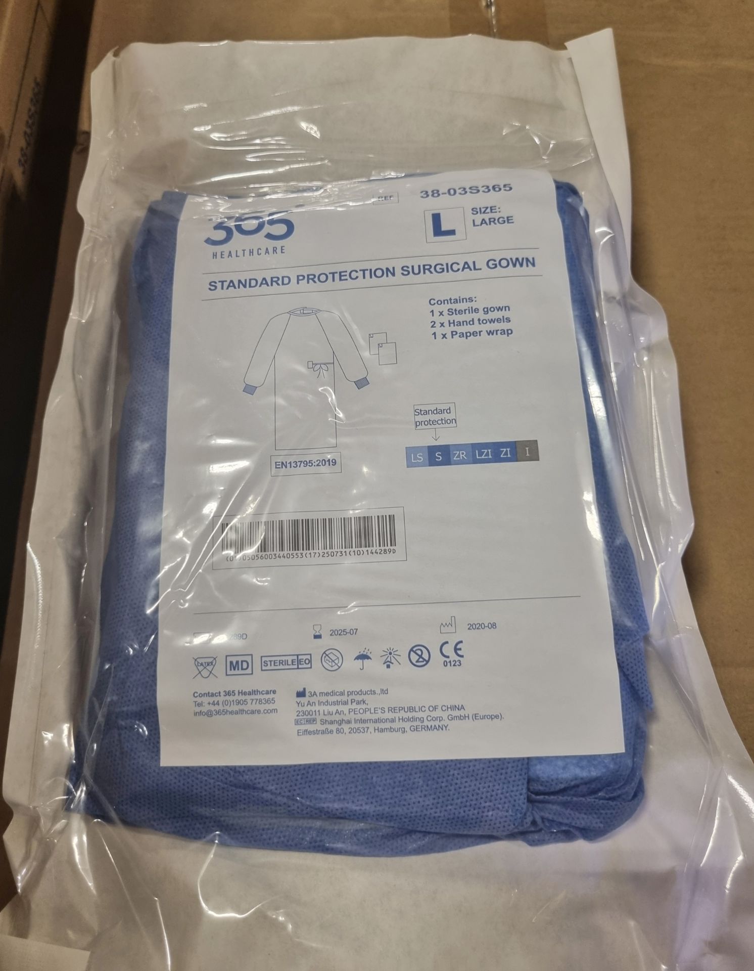19x boxes of 365 Healthcare standard protection surgical gowns - large - expiration date: 07/2025 - Image 4 of 4
