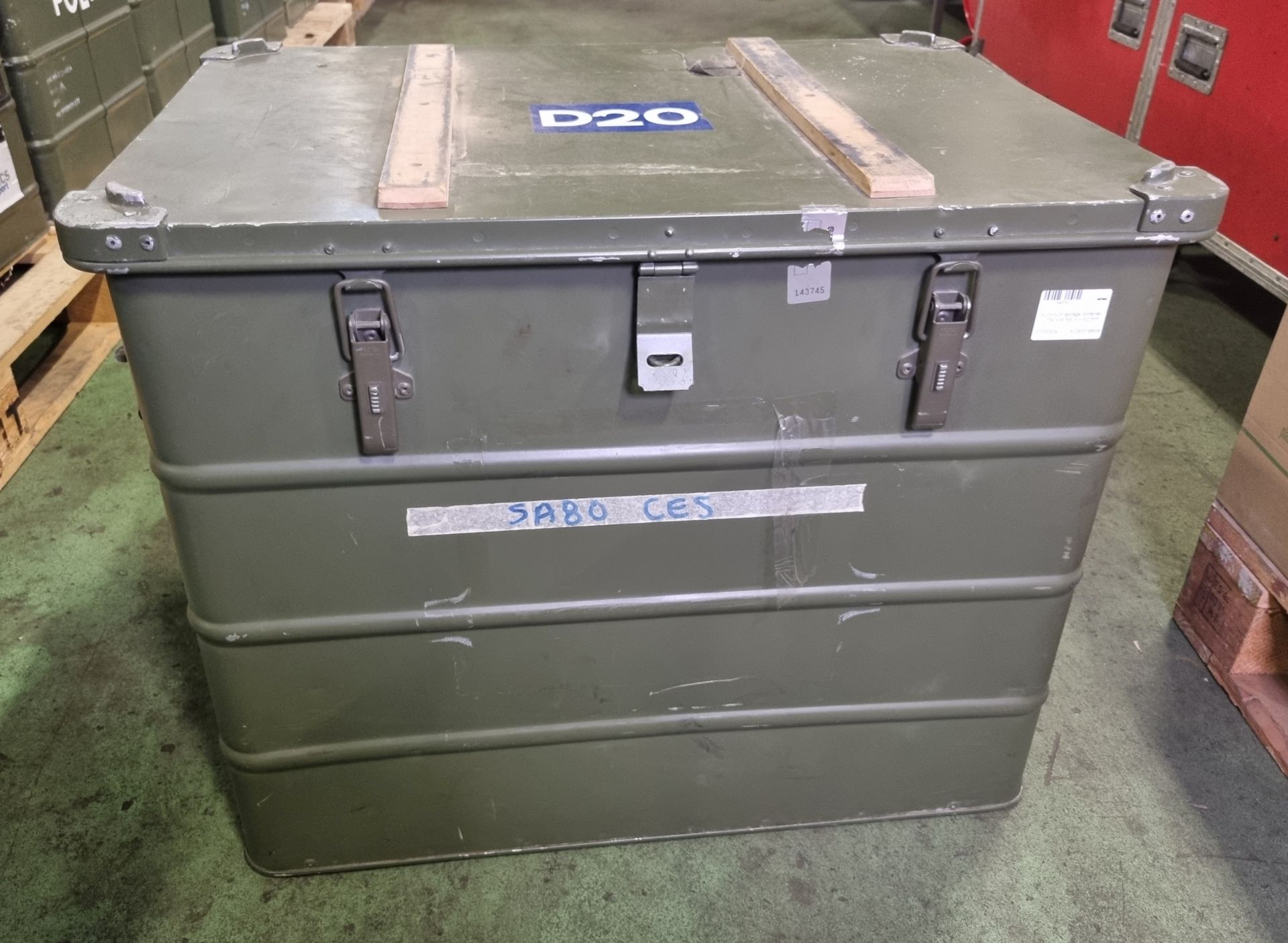 Aluminium storage container - L 790 x W 590 x H 620mm