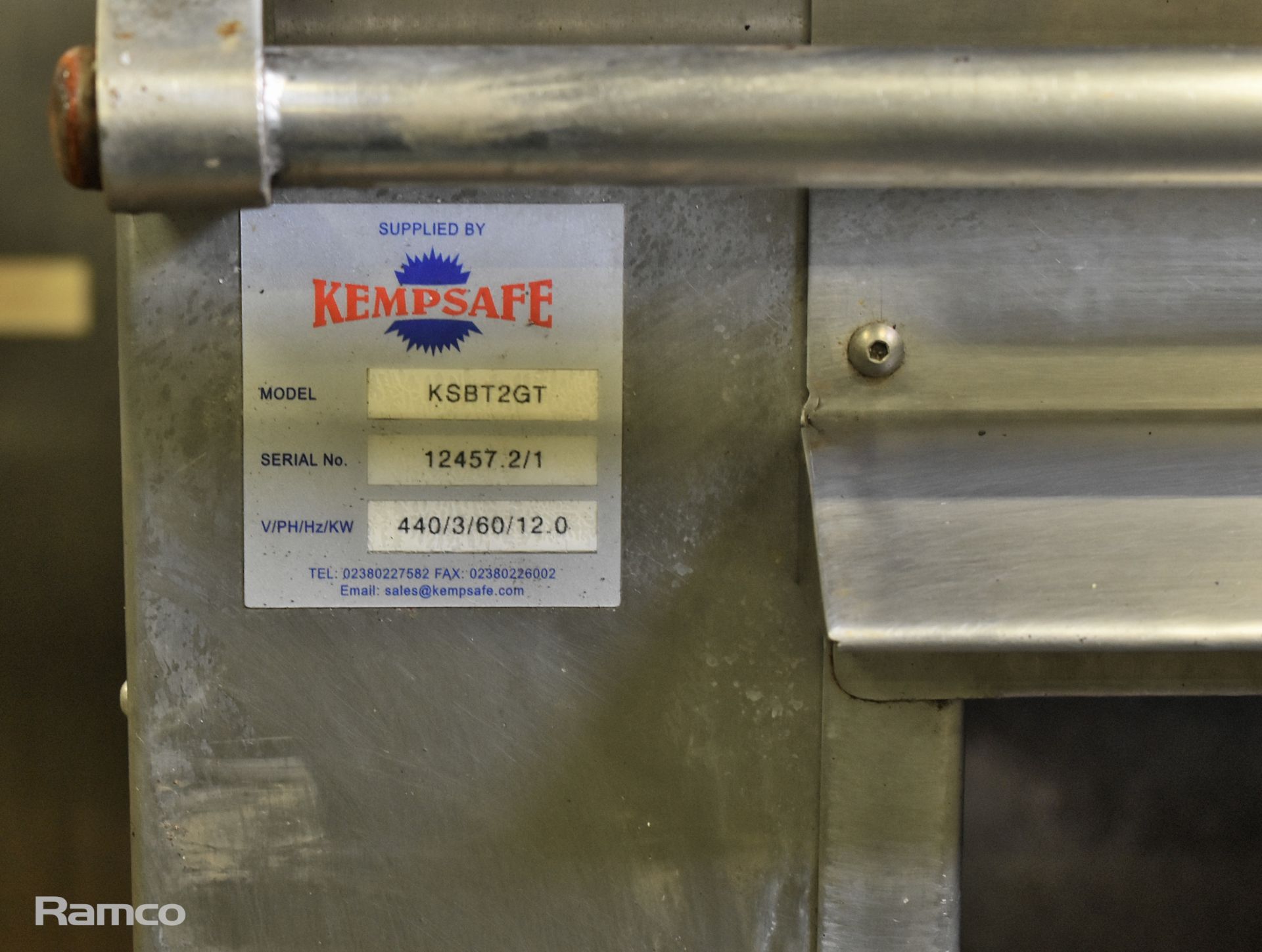 Kempsafe KSBT2GT stainless steel hot plate grill - 440V - 60Hz - W 880 x D 920 x H 800mm - Bild 3 aus 5