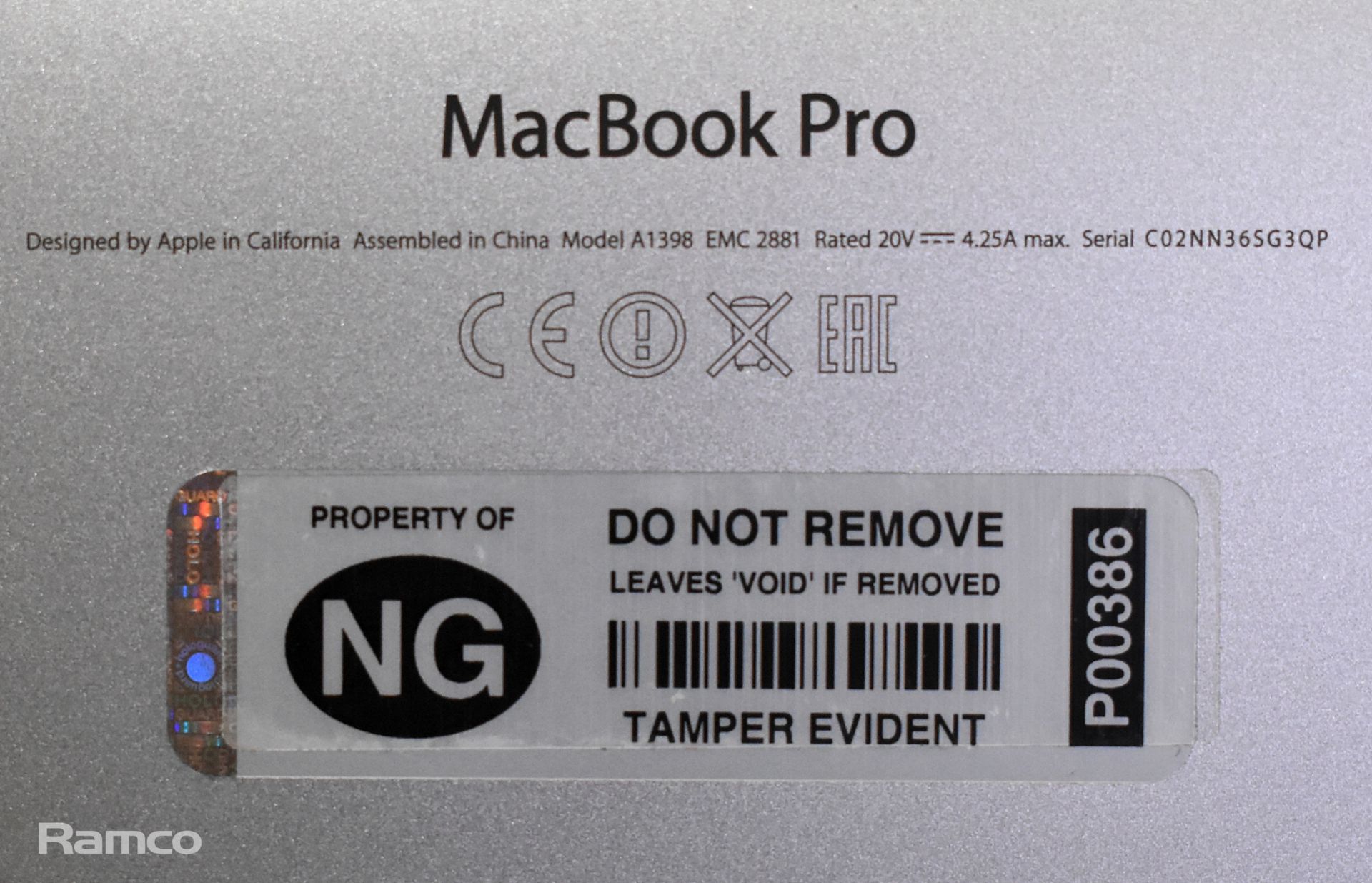 Apple Macbook Pro - 15 inch - A1398 - 2014, Apple Macbook Air - 13 inch - A1466 - 2013 - no Mac OS - Image 7 of 7