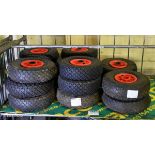 16x Sack truck/cart wheels - W 260 x D 85mm