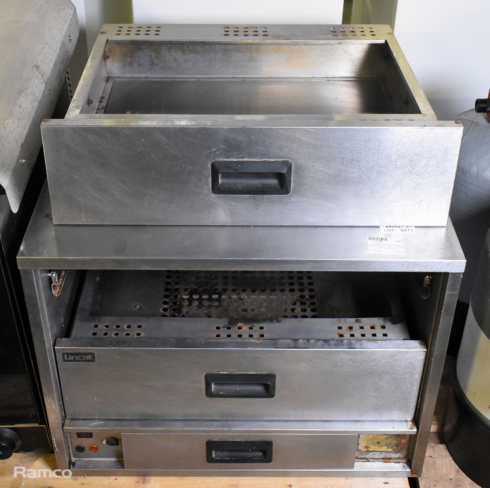 Lincat FWDG stainless steel 2 drawer food warmer - W 620 x D 580 x H 490mm - Bild 5 aus 7