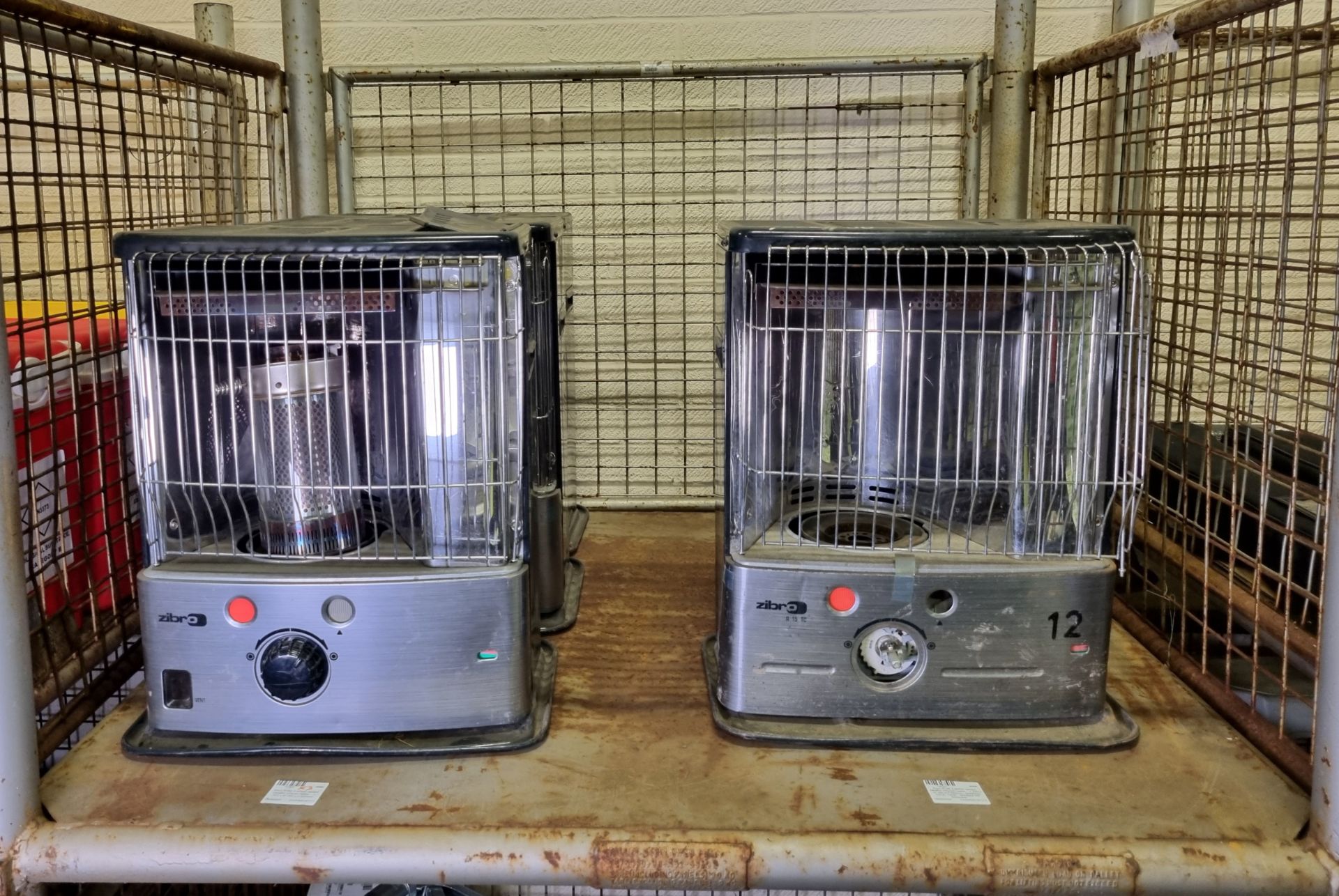 4x Zibro R18E 2.85KW radiant paraffin infrared heaters (1 as SPARES)