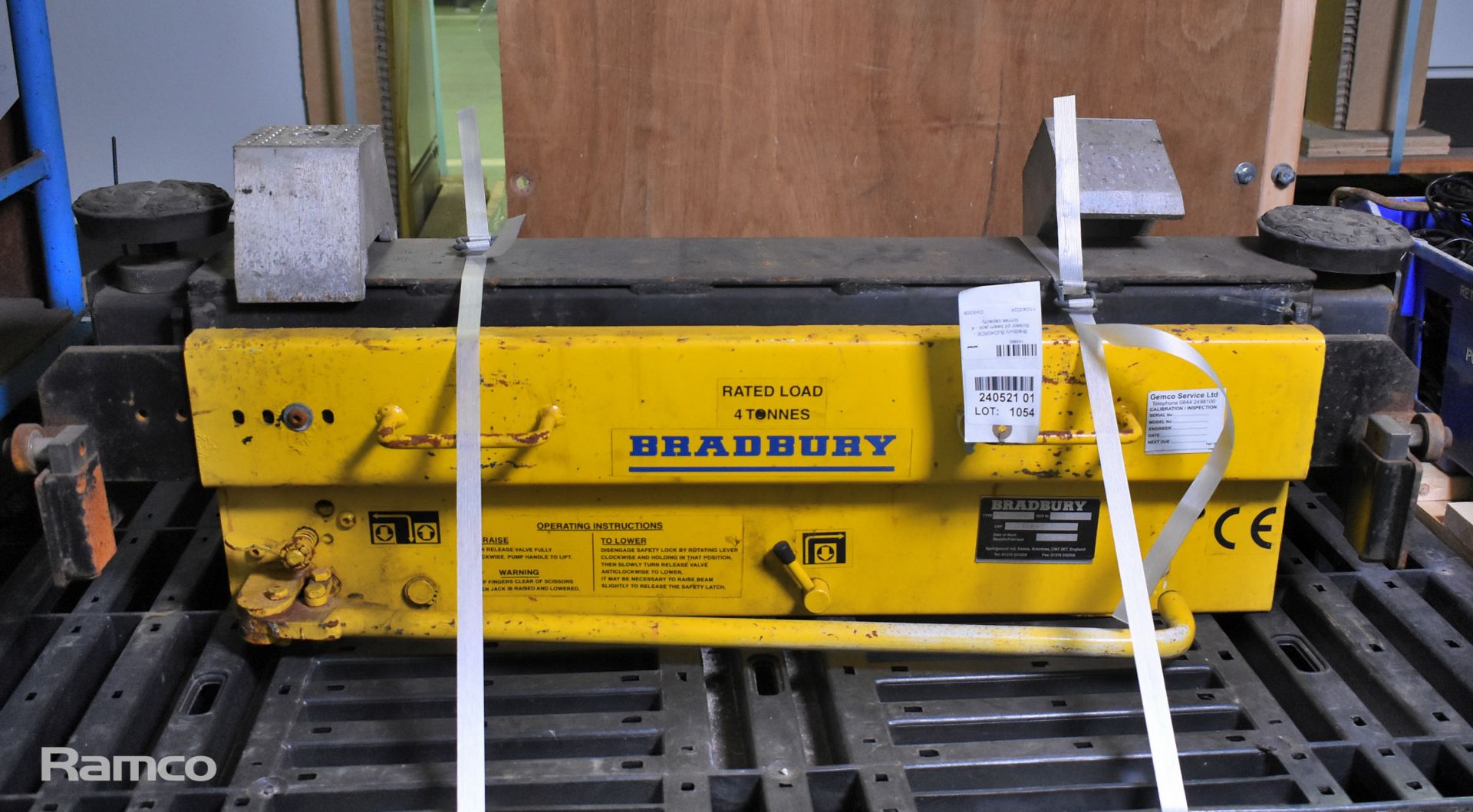 Bradbury BJO40RDE Scissor pit beam jack - 4 tonnes capacity - Image 2 of 5