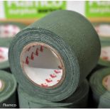 2x boxes of Scapa 3302 green adhesive cloth tape - 50mm x 10m - 96 rolls per box