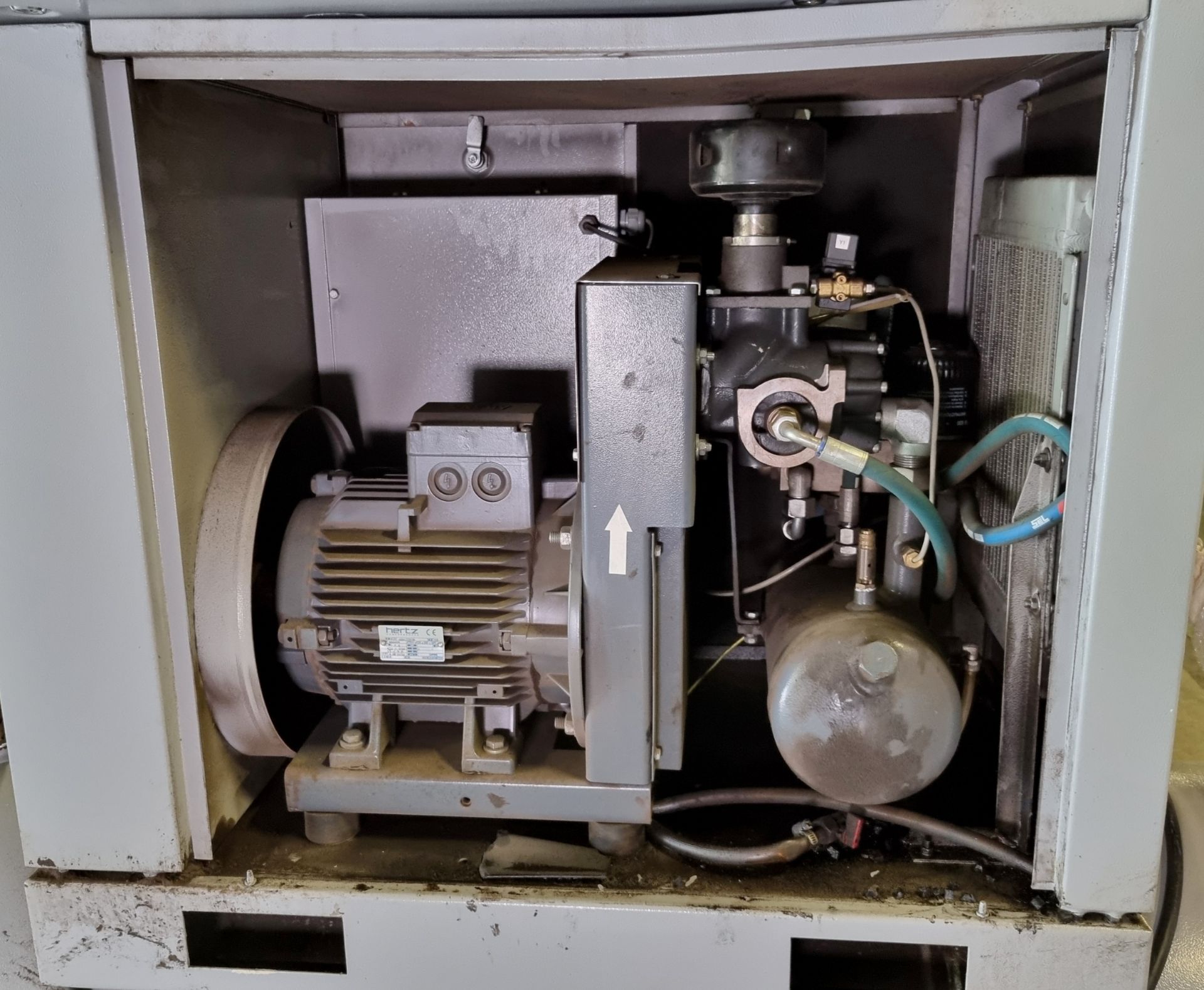 Hertz Kompressoren HGS 7 rotary screw compressor - Pressure: 10 BAR - 400V - 3 phase - 50Hz - Image 10 of 12