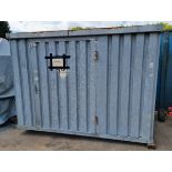 10ft x 7ft empty container - single door with key lock - DAMAGED ROOF