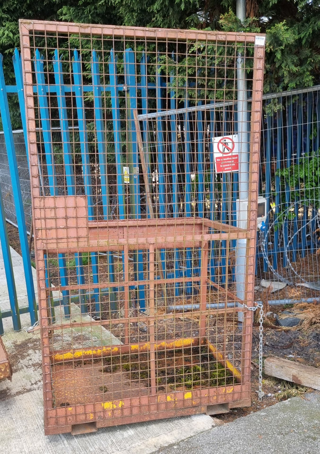 Forklift safety access cage - W 1200 x D 1000 x H 2100mm