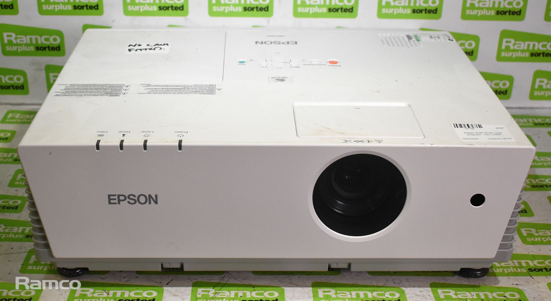 3x Epson EMP-6100 LCD projectors - NO LAMP - Image 2 of 16