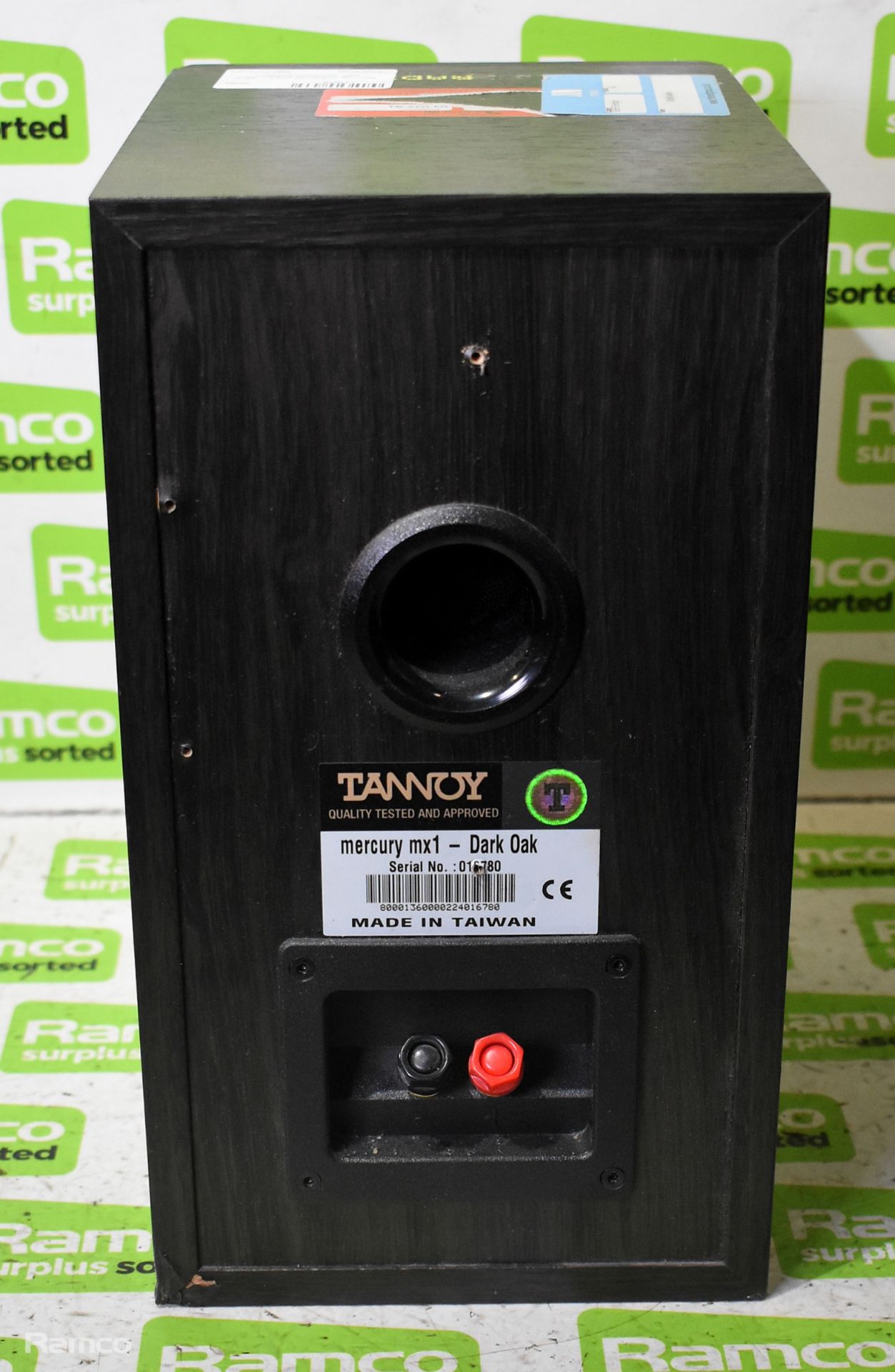 6x Tannoy mercury mx1 speakers - dark oak effect - Image 4 of 6